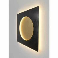 Lampes Dorées-Luminaires Holländer Applique murale Holländer BERSAGLIO LED Brun, Or, Noir, 1 lumière