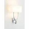 Lampes En Tissu-Luminaires Holländer Applique murale Holländer MONOLOGO Argenté, 2 lumières