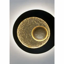 Lampes Dorées-Luminaires Holländer Applique murale Holländer URANO LED Brun, Or, Noir, 1 lumière