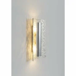 Luminaires Rustiques-Luminaires Holländer Applique murale Holländer UTOPISTICO Argenté, 2 lumières