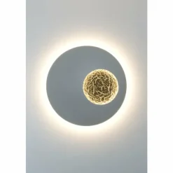 Lampes Dorées-Luminaires Holländer Applique murale Holländer LUNA LED Or, Gris, 2 lumières