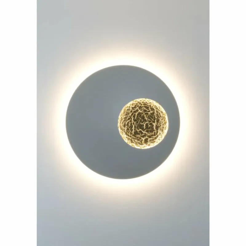 Lampes Dorées-Luminaires Holländer Applique murale Holländer LUNA LED Or, Gris, 2 lumières