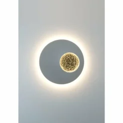 Lampes Dorées-Luminaires Holländer Applique murale Holländer LUNA LED Or, Gris, 2 lumières