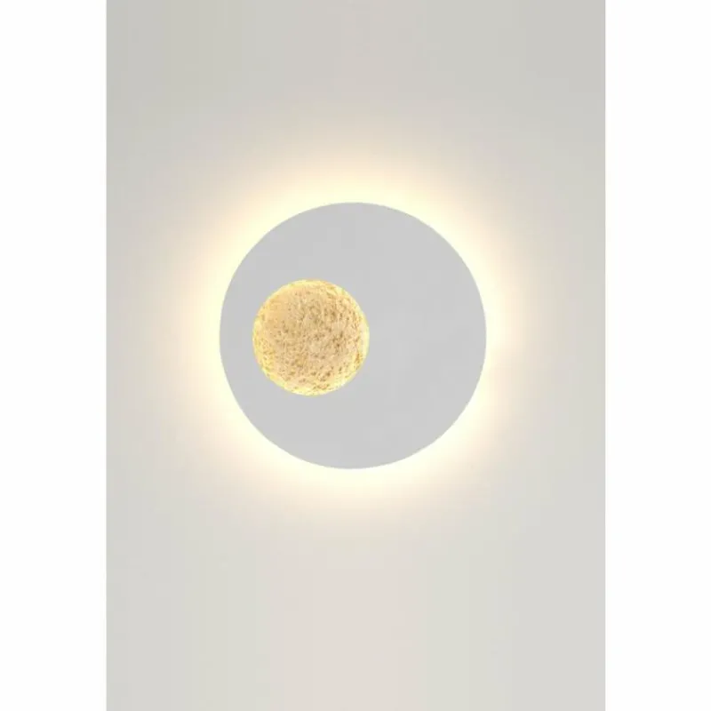 Lampes Dorées-Luminaires Holländer Applique murale Holländer LUNA LED Or, Blanc, 2 lumières
