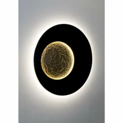 Lampes Dorées-Luminaires Holländer Applique murale Holländer LUNA LED Brun, Or, Noir, 2 lumières