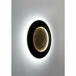 Lampes Dorées-Luminaires Holländer Applique murale Holländer LUNA LED Brun, Or, Noir, 2 lumières