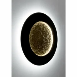 Lampes Dorées-Luminaires Holländer Applique murale Holländer LUNA LED Brun, Or, Noir, 2 lumières