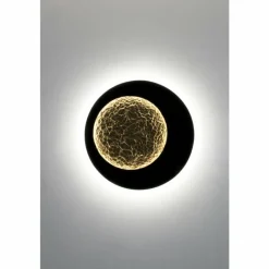 Lampes Dorées-Luminaires Holländer Applique murale Holländer PLENILUNIO LED Brun, Or, Noir, 2 lumières