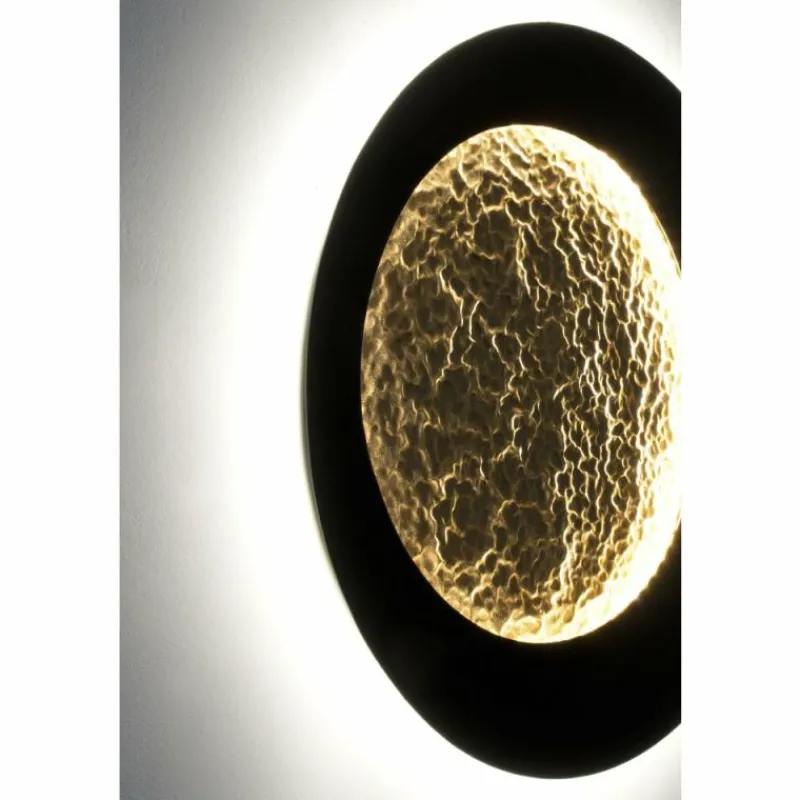 Lampes Dorées-Luminaires Holländer Applique murale Holländer PLENILUNIO LED Brun, Or, Noir, 2 lumières