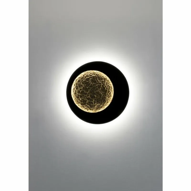 Lampes Dorées-Luminaires Holländer Applique murale Holländer PLENILUNIO LED Brun, Or, Noir, 2 lumières