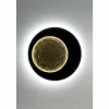 Lampes Dorées-Luminaires Holländer Applique murale Holländer PLENILUNIO LED Brun, Or, Noir, 2 lumières