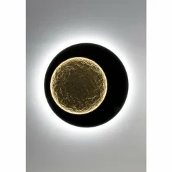 Lampes Dorées-Luminaires Holländer Applique murale Holländer PLENILUNIO LED Brun, Or, Noir, 2 lumières