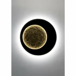 Lampes Dorées-Luminaires Holländer Applique murale Holländer PLENILUNIO LED Brun, Or, Noir, 2 lumières