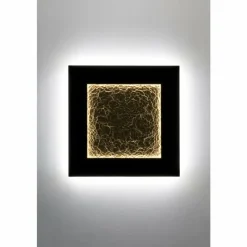 Lampes Dorées-Luminaires Holländer Applique murale Holländer PLENILUNIO LED Brun, Or, Noir, 2 lumières