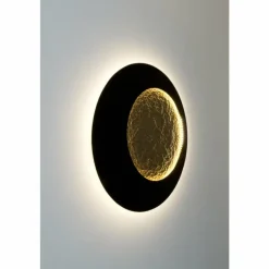 Lampes Dorées-Luminaires Holländer Applique murale Holländer PLENILUNIO LED Brun, Or, Noir, 2 lumières