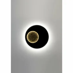 Lampes Dorées-Luminaires Holländer Applique murale Holländer LUNA LED Brun, Or, Noir, 2 lumières