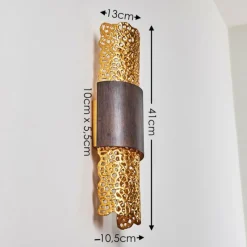 Lampes Dorées-hofstein Applique murale Holländer PALAZZO Or, Laiton, 2 lumières