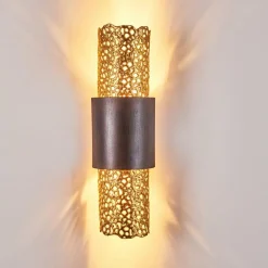 Lampes Dorées-hofstein Applique murale Holländer PALAZZO Or, Laiton, 2 lumières