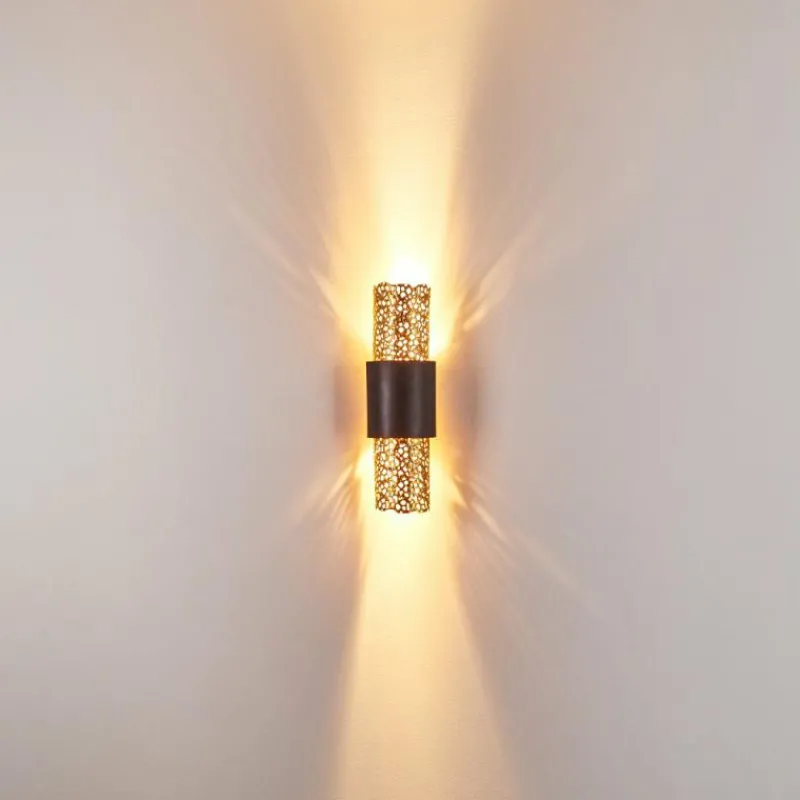 Lampes Dorées-hofstein Applique murale Holländer PALAZZO Or, Laiton, 2 lumières