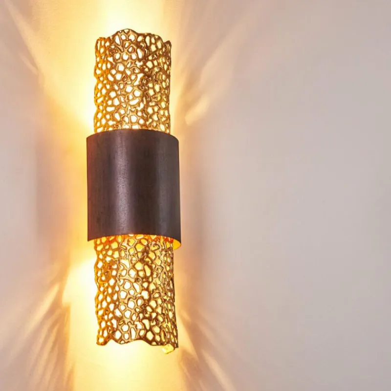 Lampes Dorées-hofstein Applique murale Holländer PALAZZO Or, Laiton, 2 lumières