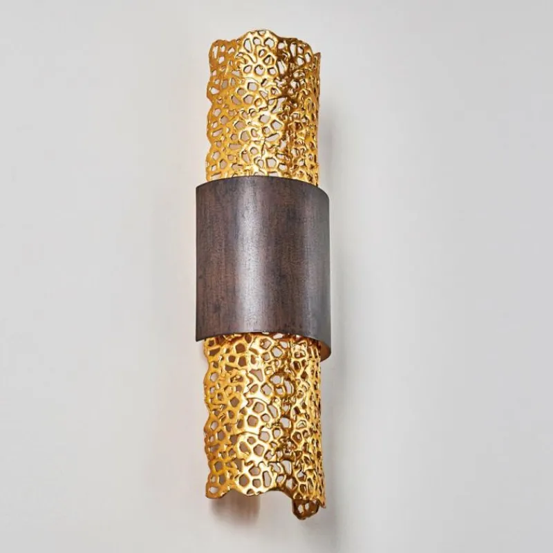 Lampes Dorées-hofstein Applique murale Holländer PALAZZO Or, Laiton, 2 lumières