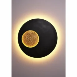 Lampes Dorées-Luminaires Holländer Applique murale Holländer LUNA LED Brun doré, 1 lumière