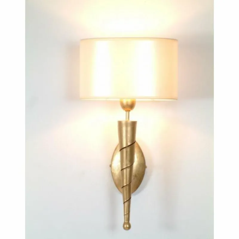 Lampes En Tissu-Luminaires Holländer Applique murale Holländer INNOVAZIONE Or, Blanc, 1 lumière