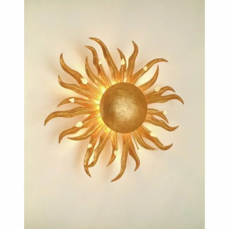 Lampes Dorées-Luminaires Holländer Applique murale Holländer SONNE PICCOLA Or, 1 lumière