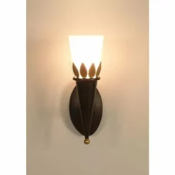 Luminaires Holländer Applique murale Holländer TORCIA FOGLIE Brun doré, 1 lumière