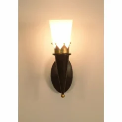 Luminaires Holländer Applique murale Holländer TORCIA CORONA Brun doré, 1 lumière
