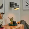 Lampes Vintages & Rétros-hofstein Applique murale Holsa Noir, 1 lumière