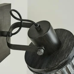 Lampes Vintages & Rétros-hofstein Applique murale Holsa Noir, 1 lumière