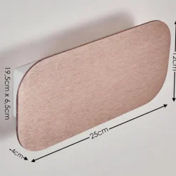 Lampes Dorées-hofstein Applique murale Homad LED Or rose, Blanc, 1 lumière