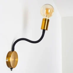 Lampes Dorées-hofstein Applique murale Hovslund Or, Noir, 1 lumière