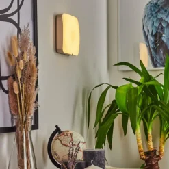 hofstein Applique murale Hutton LED Nickel mat, 1 lumière