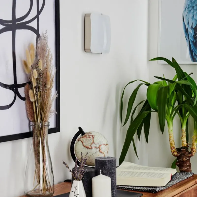 hofstein Applique murale Hutton LED Nickel mat, 1 lumière