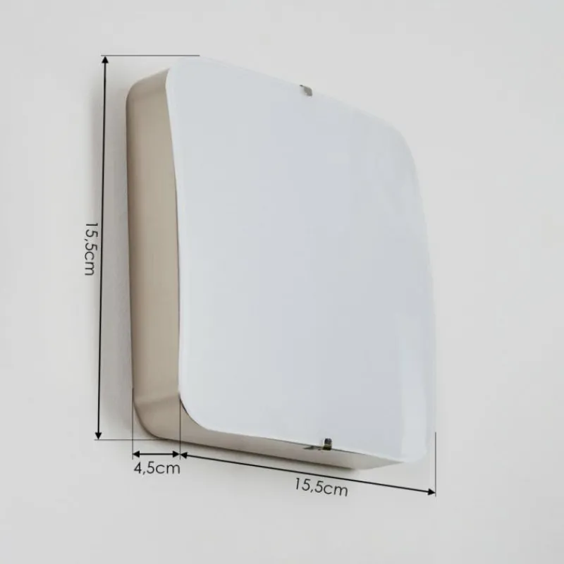 hofstein Applique murale Hutton LED Nickel mat, 1 lumière