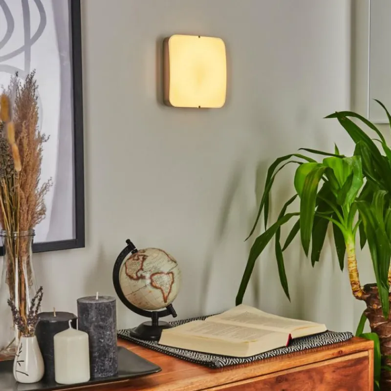 hofstein Applique murale Hutton LED Nickel mat, 1 lumière