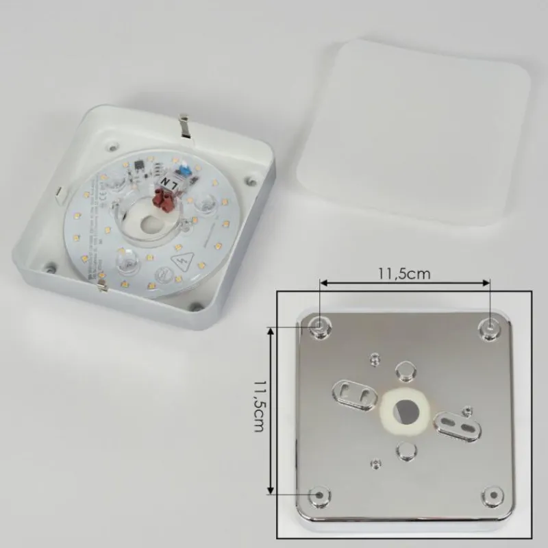 hofstein Applique murale Hutton LED Nickel mat, 1 lumière