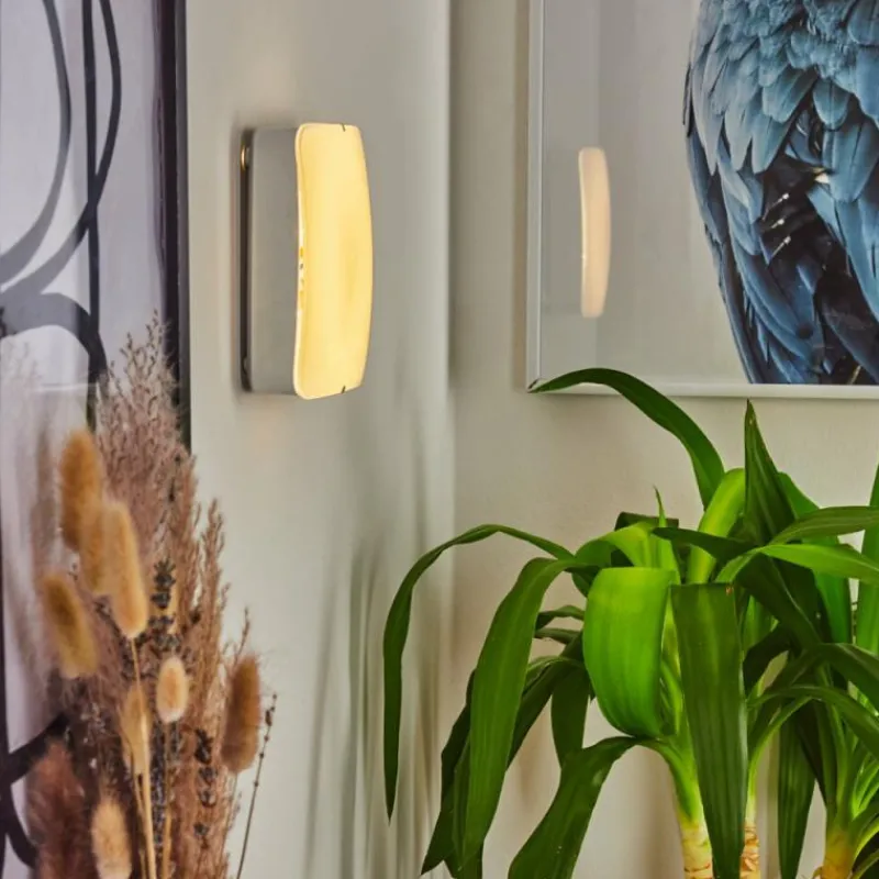 hofstein Applique murale Hutton LED Nickel mat, 1 lumière