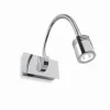 Luminaires Ideallux Applique murale Ideal Lux DYNAMO LED Chrome, 1 lumière* Éclairage Led