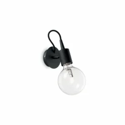 Luminaires Ideallux Applique murale Ideal Lux EDISON Noir, 1 lumière* Appliques