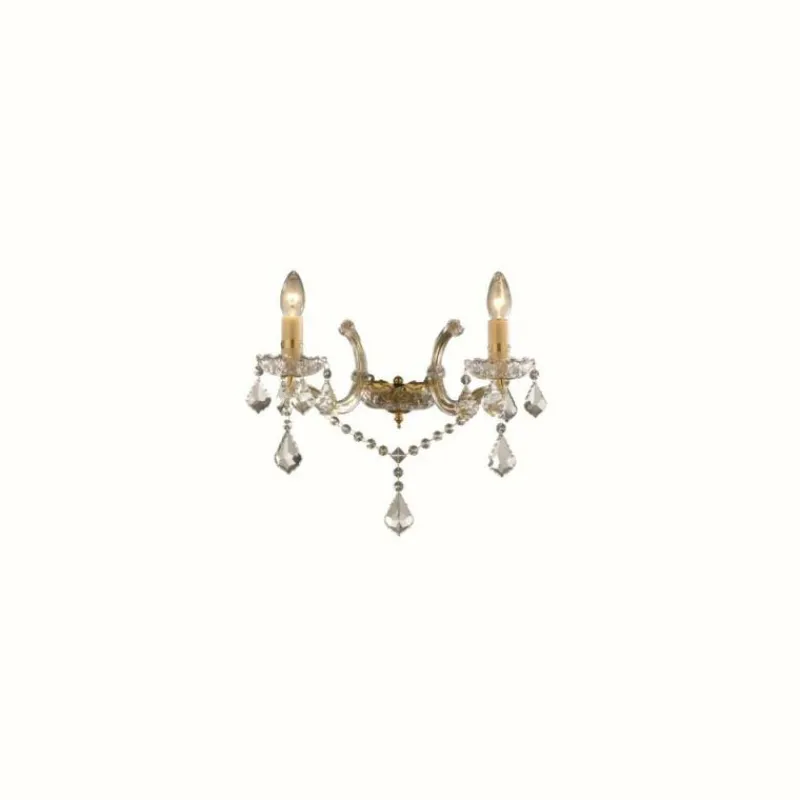 Luminaires Ideallux Applique murale Ideal Lux FLORIAN Or, 2 lumières