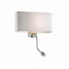 Lampes En Tissu-Luminaires Ideallux Applique murale Ideal Lux HOTEL LED Chrome, 1 lumière