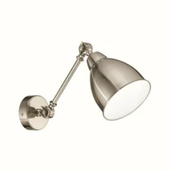 Luminaires Ideallux Applique murale Ideal Lux NEWTON Nickel mat, 1 lumière* Appliques