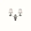 Lampes En Tissu-Luminaires Ideallux Applique murale Ideal Lux PEGASO Blanc, 2 lumières