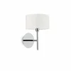 Lampes En Tissu-Luminaires Ideallux Applique murale Ideal Lux WOODY Chrome, 1 lumière