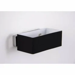 Luminaires Ideallux Applique murale Ideallux BOX AP2 Noir, 2 lumières