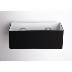 Luminaires Ideallux Applique murale Ideallux BOX AP2 Noir, 2 lumières