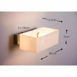 Luminaires Ideallux Applique murale Ideallux BOX AP2 Chrome, 2 lumières